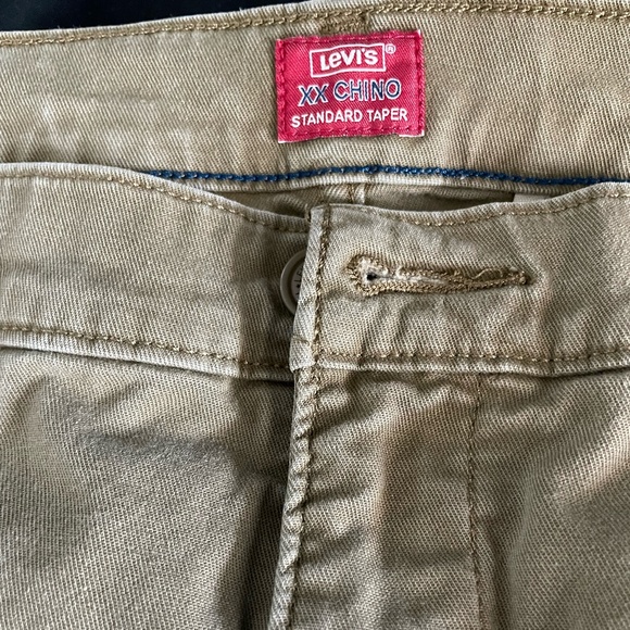 Levi's XX chinos pants men's 31x30 tan standard taper stretch red tag casual - Picture 2 of 4